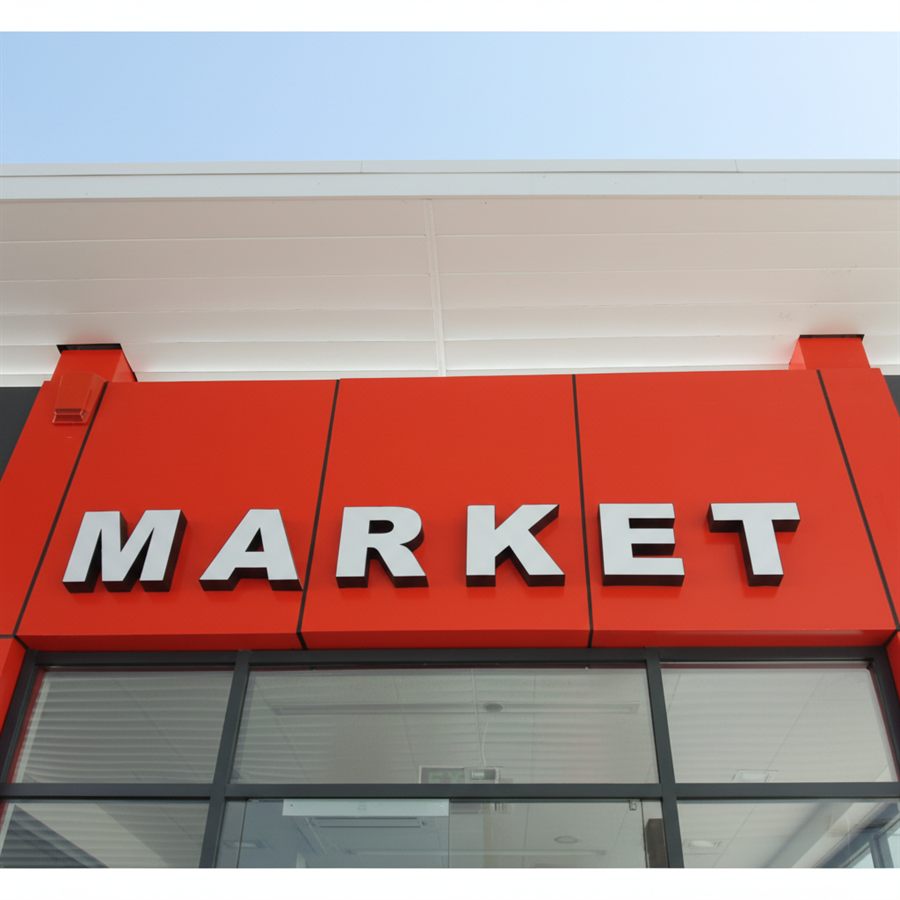 Светлечки букви MARKET во ентериер